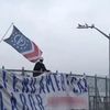 Video Shows White Supremacists 'Caught In The Act' Of Brooklyn Banner Drop